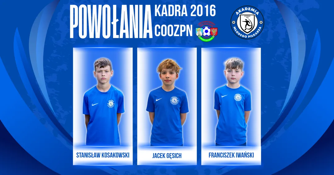 POWOŁANIA DO KADRY COOZPN ROCZNIKA 2016